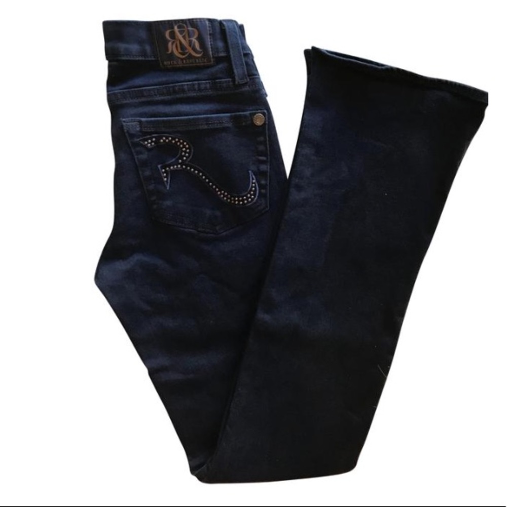 Dark Blue Women's Kasandra Denim Boot Cut Jeans